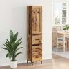 vidaXL Highboard Altholz 34,5 x 34 x 180 cm Holzwerkstoff