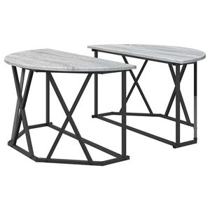 vidaXL Couchtisch Graues Sonoma 80 x 80 x 42 cm