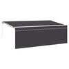 vidaXL Einziehbare Markise Anthrazit 400 x 200 cm
