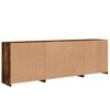 vidaXL Sideboard mit LED-Leuchten R&auml;uchereiche 202x37x67 cm