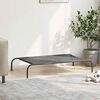 vidaXL Hundebett Erhöht Grau 110x65x20 cm Textilene und Stahl