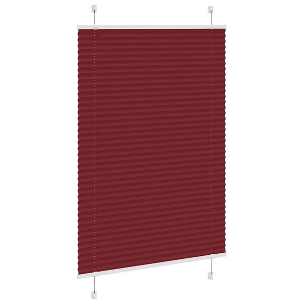 vidaXL Plissee Bordeauxrot 85x100 cm Stoffbreite 84,4 cm Polyester