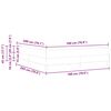vidaXL Boxspringbett mit Matratze Dunkelbraun 180 x 200 cm Stoff