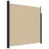 vidaXL Seitenmarkise Ausziehbar Beige 200x600 cm
