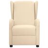 vidaXL Massagesessel Elektrisch Creme Stoff