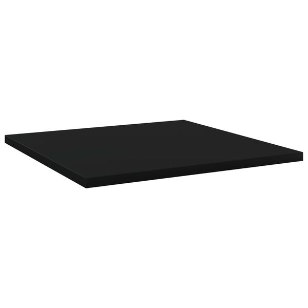 vidaXL Bücherregal-Bretter 8 Stk. Schwarz 40x40x1,5 cm Holzwerkstoff