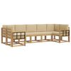 vidaXL Outdoor-Sofagarnitur 7 stk. Wei&szlig; und Beige