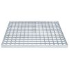 vidaXL Gitter Silber 50 x 50 x 2 cm Feuerverzinkter Stahl