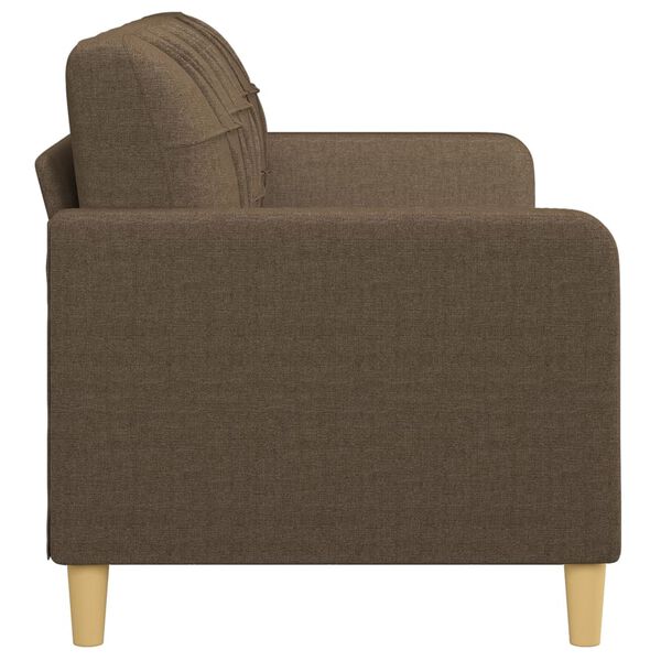 vidaXL 3-Sitzer-Sofa Braun 180 cm Stoff