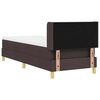 vidaXL Boxspringbett mit Matratze Dunkelbraun 200 x 80 cm Stoff