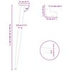 vidaXL Konsolentisch Beine Konische Form 4 Stück Naturstahl 72-73cm Stahl