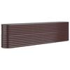 vidaXL Hochbeet Verzinkter Stahl 260x40x68 cm Braun