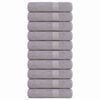 vidaXL Badet&uuml;cher FROGN 10 Stk. Grau 100x150 cm 360 g/m&sup2;