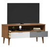 vidaXL TV-Schrank MOLDE Braun 106x40x49 cm Massivholz Kiefer