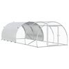 vidaXL H&uuml;hnerstall Silber 400 x 150 x 100 cm Verzinkter Stahl