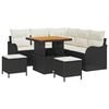vidaXL Gartensofa-set 8 stk. Schwarz Poly-Rattan