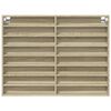 vidaXL Vitrinenschrank Sonoma-Eiche 100x8,5x75 cm Holzwerkstoff