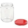 vidaXL Marmeladengläser mit Rotem Deckel 48 Stk. 230 ml