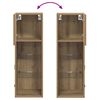 vidaXL Wandmontierter TV-Schrank Artisan-Eiche 30,5 x 30 x 90 cm
