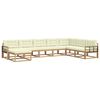vidaXL Outdoor-Sofagarnitur 8 stk. Wei&szlig; und Creme