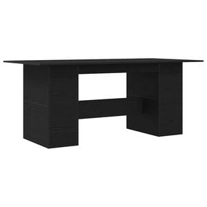 vidaXL Esstisch Schwarze Eiche 180x90x76 cm Holzwerkstoff