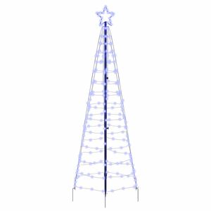 vidaXL LED Weihnachtsbaum mit Erdspie&szlig;en EKENAS 250 cm 390 LEDs Blau