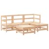 vidaXL 5-tlg. Garten-Lounge-Set Massivholz Kiefer