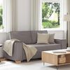 vidaXL 2-Sitzer Sofa Taupe 140 cm Stoff