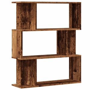 vidaXL B&uuml;cherregal Altholz-Optik 80x24x96 cm Holzwerkstoff