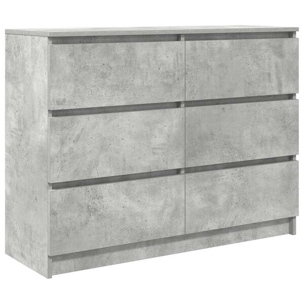 vidaXL Sideboard Betongrau 100x35x76 cm Holzwerkstoff