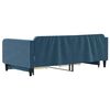 vidaXL Tagesbett Ausziehbar mit Schubladen Blau 100x200 cm Samt