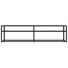 vidaXL TV-Schrank Transparent 160x40x40,5 cm Hartglas