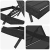 vidaXL Sonnenliege mit Tisch 2 pcs Schwarz 40 x 40 x 40,5 cm
