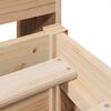 vidaXL Massivholzbett ohne Matratze 140x200 cm Kiefernholz