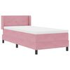 vidaXL Boxspringbett mit Matratze Rosa 200 x 80 cm Polyester