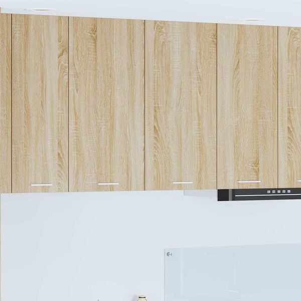 vidaXL H&auml;ngeschrank mit T&uuml;r Sonoma-Eiche 80 x 31 x 80 cm Holzwerkstoff