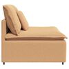 vidaXL Modulares Sofa Mittelmodul mit Kissen Beige 100 cm