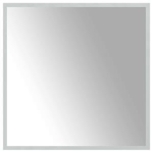vidaXL LED-Badezimmerspiegel Transparent 60 x 60 cm Geh&auml;rtetes Glas