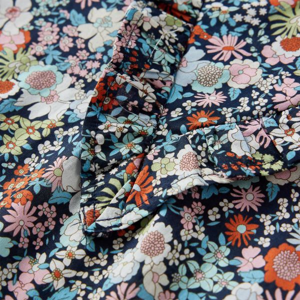 Kinder-Langarmbluse Dunkelblau 116