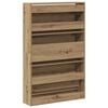 vidaXL Schuhschrank Artisan-Eiche 80 x 21 x 125,5 cm Holzwerkstoff