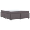 vidaXL Bettrahmen mit Matratze Grau 180 x 200 cm Stoff