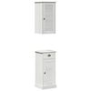 vidaXL Badezimmerm&ouml;bel Set VIGO 2 pcs Braun und Wei&szlig; 37 x 34 x 80 cm