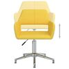 vidaXL Esszimmerst&uuml;hle Drehbar 6 Stk. Gelb Stoff