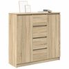 vidaXL Sideboard mit Schubladen Sonoma-Eiche 100,5x35x98,5 cm