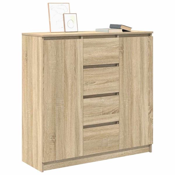 vidaXL Sideboard mit Schubladen Sonoma-Eiche 100,5x35x98,5 cm
