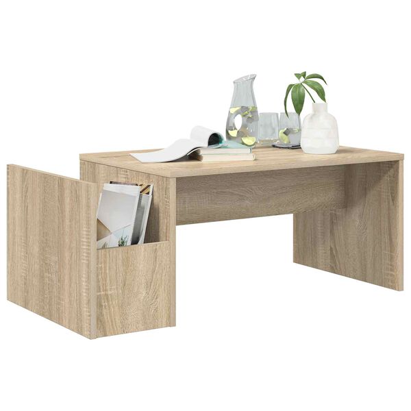 vidaXL Couchtisch Sonoma-Eiche 90 x 45 x 35 cm Holzwerkstoff