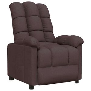 vidaXL Relaxsessel Dunkelbraun Stoff