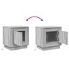 vidaXL Nachttisch 2 pcs Grau 44 x 34,5 x 45 cm Holzwerkstoff