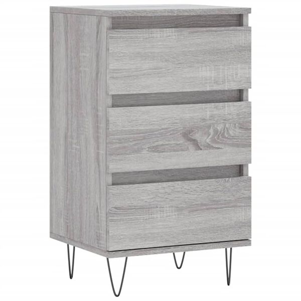 vidaXL Sideboard Grau Sonoma 40x35x70 cm Holzwerkstoff