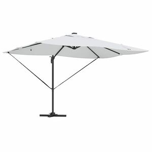 vidaXL Sonnenschirm 352 x 251 x 265 cm Polyester und Aluminium Sand